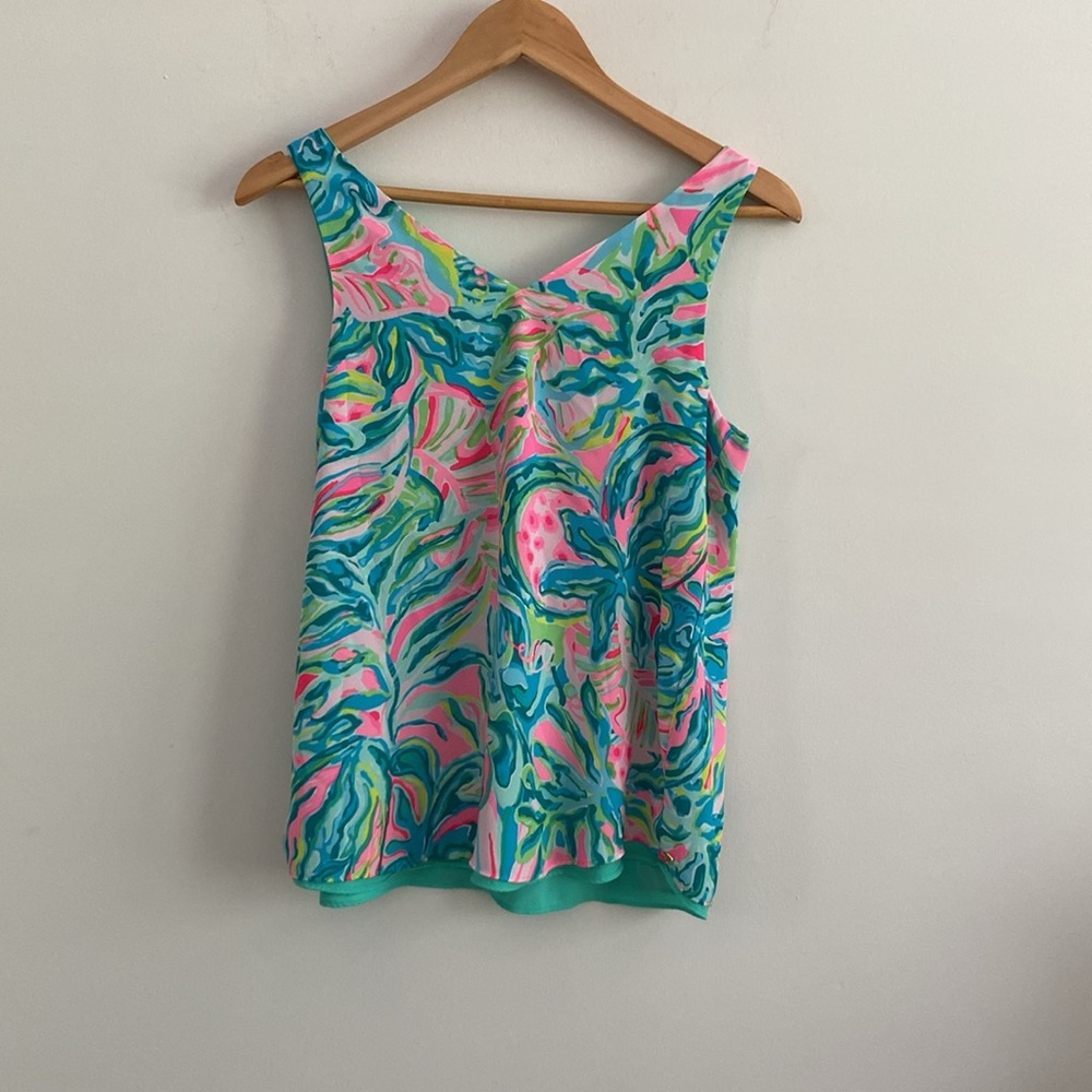 Lilly Pulitzer Colorful Sleeveless Top XS - Picture 4 of 5